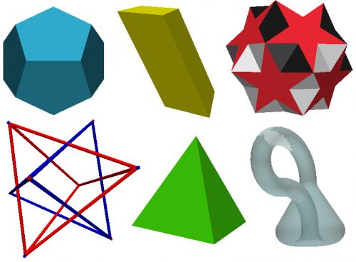 Коллекция 3D-объектов для уроков геометрии